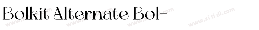 Bolkit Alternate Bol字体转换